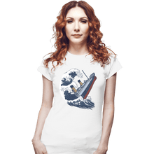 Load image into Gallery viewer, Shirts Fitted Shirts, Woman / Small / White The Wave Titanic
