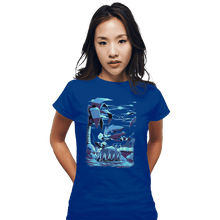 Load image into Gallery viewer, Shirts Fitted Shirts, Woman / Small / Royal Blue Green Hill Zone