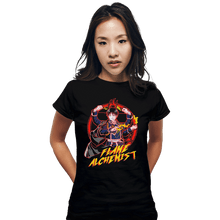 Load image into Gallery viewer, Shirts Fitted Shirts, Woman / Small / Black Flame Alchemist