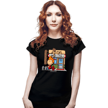 Load image into Gallery viewer, Daily_Deal_Shirts Fitted Shirts, Woman / Small / Black Friends From The Past