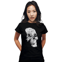 Load image into Gallery viewer, Shirts Fitted Shirts, Woman / Small / Black Horror Skull