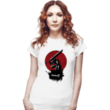 Load image into Gallery viewer, Shirts Fitted Shirts, Woman / Small / White Red Sun Swordsman