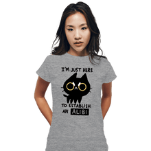 Load image into Gallery viewer, Daily_Deal_Shirts Fitted Shirts, Woman / Small / Sports Grey My Alibi