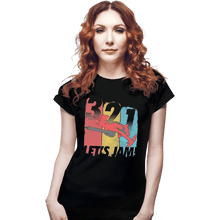 Load image into Gallery viewer, Shirts Fitted Shirts, Woman / Small / Black Let's Jam