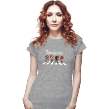 Load image into Gallery viewer, Daily_Deal_Shirts Fitted Shirts, Woman / Small / Sports Grey Tokusatsu Road