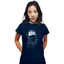 Load image into Gallery viewer, Shirts Fitted Shirts, Woman / Small / Navy Beer Brain
