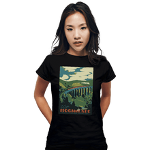 Load image into Gallery viewer, Shirts Fitted Shirts, Woman / Small / Black Visit Hogsmeade