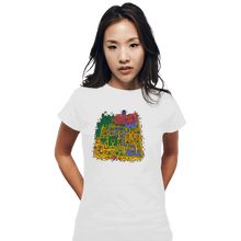 Load image into Gallery viewer, Secret_Shirts Fitted Shirts, Woman / Small / White Light World Map