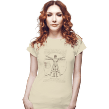 Load image into Gallery viewer, Shirts Fitted Shirts, Woman / Small / White Eren Vitruvian