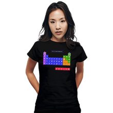 Load image into Gallery viewer, Secret_Shirts Fitted Shirts, Woman / Small / Black Periodic Table of Power-ups