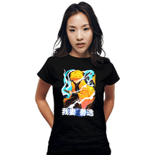 Load image into Gallery viewer, Shirts Fitted Shirts, Woman / Small / Black Zenitsu