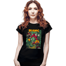 Load image into Gallery viewer, Daily_Deal_Shirts Fitted Shirts, Woman / Small / Black Blanic The Beast