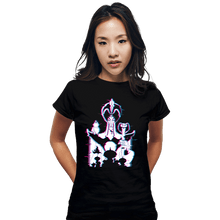 Load image into Gallery viewer, Daily_Deal_Shirts Fitted Shirts, Woman / Small / Black Glitched Jafar