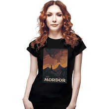 Load image into Gallery viewer, Shirts Fitted Shirts, Woman / Small / Black Visit Mordor