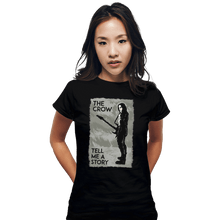 Load image into Gallery viewer, Shirts Fitted Shirts, Woman / Small / Black Crows Don't Cry
