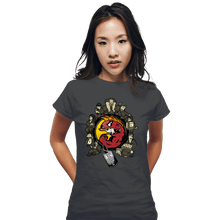 Load image into Gallery viewer, Daily_Deal_Shirts Fitted Shirts, Woman / Small / Charcoal Hellfish Squad
