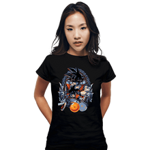 Load image into Gallery viewer, Daily_Deal_Shirts Fitted Shirts, Woman / Small / Black Dragon Crest