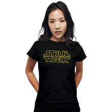 Load image into Gallery viewer, Daily_Deal_Shirts Fitted Shirts, Woman / Small / Black StarTrekWars
