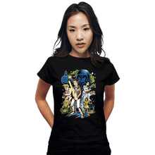 Load image into Gallery viewer, Daily_Deal_Shirts Fitted Shirts, Woman / Small / Black May The Schwartz Be With You