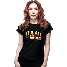 Load image into Gallery viewer, Shirts Fitted Shirts, Woman / Small / Black Reflexes