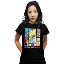 Load image into Gallery viewer, Shirts Fitted Shirts, Woman / Small / Black Moon Prism Power