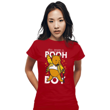 Load image into Gallery viewer, Shirts Fitted Shirts, Woman / Small / Red I'm Just A Pooh Boy