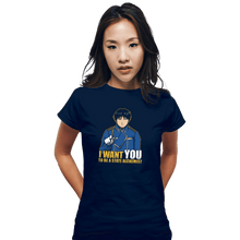 Load image into Gallery viewer, Shirts Fitted Shirts, Woman / Small / Navy Uncle Roy