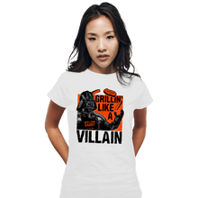 Load image into Gallery viewer, Secret_Shirts Fitted Shirts, Woman / Small / White Grillin Villain