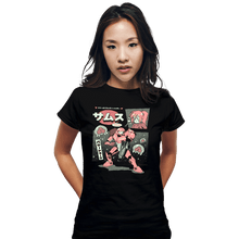 Load image into Gallery viewer, Daily_Deal_Shirts Fitted Shirts, Woman / Small / Black Bounty Hunter From Space