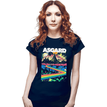 Load image into Gallery viewer, Shirts Fitted Shirts, Woman / Small / Navy Visit Asgard