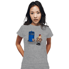 Load image into Gallery viewer, Shirts Fitted Shirts, Woman / Small / Sports Grey The Tardis Monkey