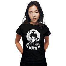 Load image into Gallery viewer, Shirts Fitted Shirts, Woman / Small / Black Burn