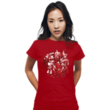 Load image into Gallery viewer, Shirts Fitted Shirts, Woman / Small / Red SNK