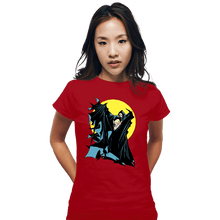 Load image into Gallery viewer, Secret_Shirts Fitted Shirts, Woman / Small / Red Pick Up The Phone Comic Cover