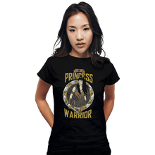 Load image into Gallery viewer, Shirts Fitted Shirts, Woman / Small / Black Princess and a Warrior