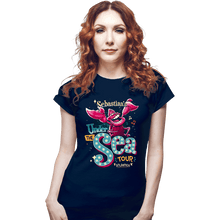 Load image into Gallery viewer, Daily_Deal_Shirts Fitted Shirts, Woman / Small / Navy Under The Sea Tour