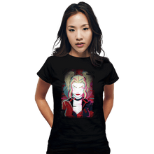 Load image into Gallery viewer, Daily_Deal_Shirts Fitted Shirts, Woman / Small / Black Glitch Harley