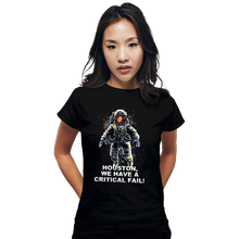 Load image into Gallery viewer, Secret_Shirts Fitted Shirts, Woman / Small / Black Critical Fail