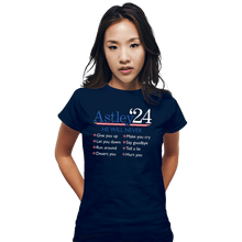 Load image into Gallery viewer, Daily_Deal_Shirts Fitted Shirts, Woman / Small / Navy Astley '24