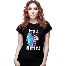 Load image into Gallery viewer, Shirts Fitted Shirts, Woman / Small / Black It&#39;s a Kitty
