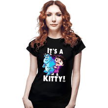 Load image into Gallery viewer, Shirts Fitted Shirts, Woman / Small / Black It's a Kitty