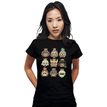 Load image into Gallery viewer, Shirts Fitted Shirts, Woman / Small / Black Evil Waifus