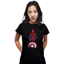 Load image into Gallery viewer, Shirts Fitted Shirts, Woman / Small / Black The Spider Is Coming