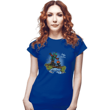 Load image into Gallery viewer, Shirts Fitted Shirts, Woman / Small / Royal Blue Boba And Fennec