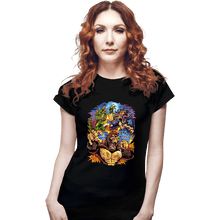 Load image into Gallery viewer, Daily_Deal_Shirts Fitted Shirts, Woman / Small / Black Rampage Arcade Tribute
