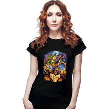 Load image into Gallery viewer, Daily_Deal_Shirts Fitted Shirts, Woman / Small / Black Rampage Arcade Tribute