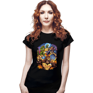 Daily_Deal_Shirts Fitted Shirts, Woman / Small / Black Rampage Arcade Tribute
