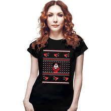 Load image into Gallery viewer, Shirts Fitted Shirts, Woman / Small / Black Festive Duck Hunt