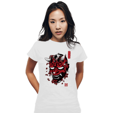 Load image into Gallery viewer, Daily_Deal_Shirts Fitted Shirts, Woman / Small / White Darth Oni