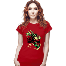 Load image into Gallery viewer, Daily_Deal_Shirts Fitted Shirts, Woman / Small / Red The Strongest Dude